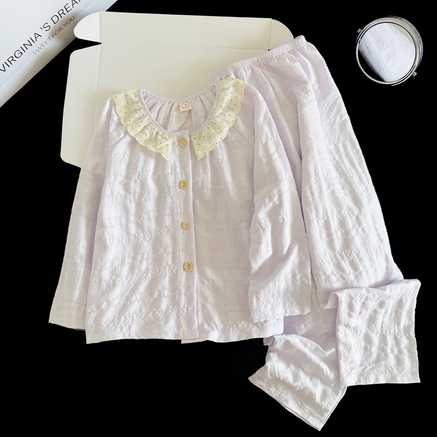 2026 New Kids' Pajamas Spring/Autumn Long-Sleeve Cloud Cotton Thin Style Girls' Trendy Homewear