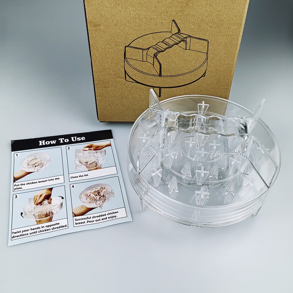 Chicken shredder machine fully transparent meat shredder cutting chicken shreds separation manual twisting and twisting stuffing machine