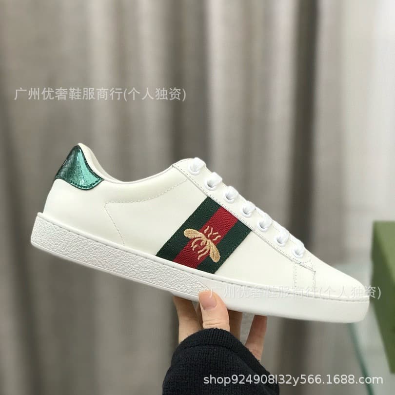 G Brand Embroidered Print White Sneakers 2025 Early Spring All-Season Trendy Casual Flat Sole Couples Large Size Sneakers