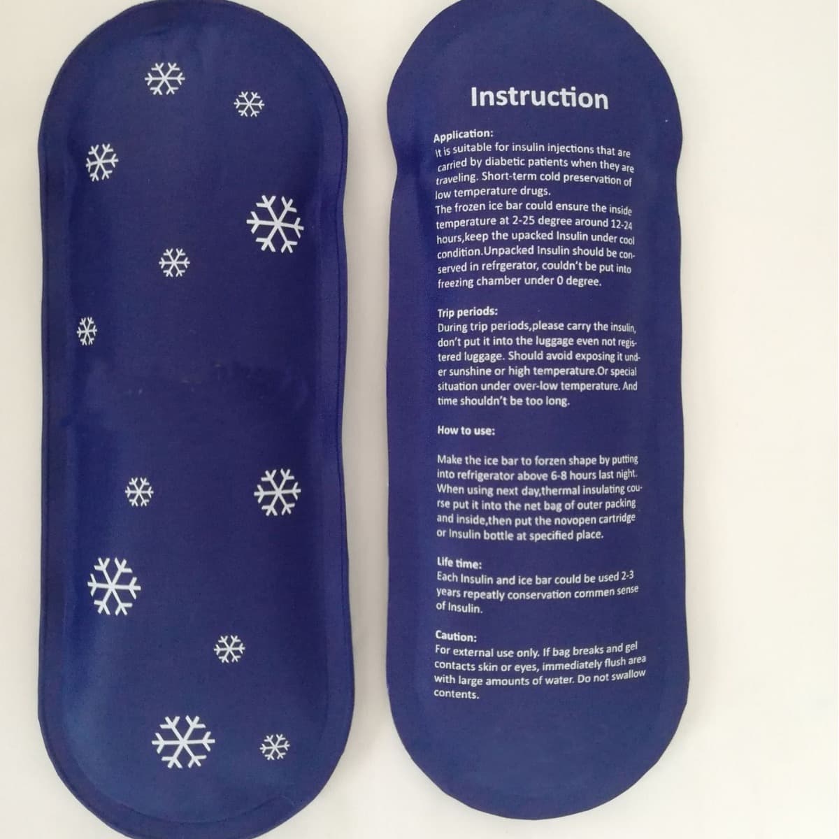 Shanghai Factory Wholesale 90g Hot and Cold Therapy Bag Sports Injury Ice Pack Nylon Spun Cold and Hot Compress