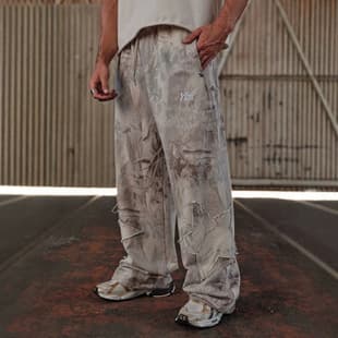 YOUNGLA New Men's Jogger Pants Muscle Workout Training Pants Straight Leg Casual Mid-Rise Long Pants