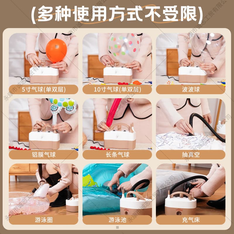 Mini Portable Multi-function Inflator Pump Outdoor Wholesale Household Balloon Electric Air Pump 220V