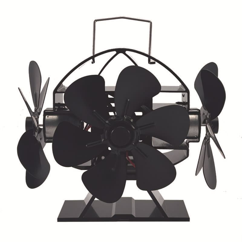 Cross-border Exclusive Real Fire Wood Burning Fireplace Fan Hot Selling Stove Fan 3-Sided Airflow Thermal Power Fan