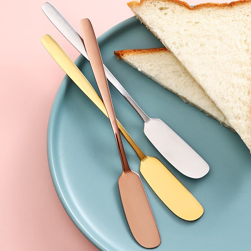 Butter knife, Japanese butter knife, cheese and dessert spreader, spreader, jam spreader, thickened stainless steel Western knife