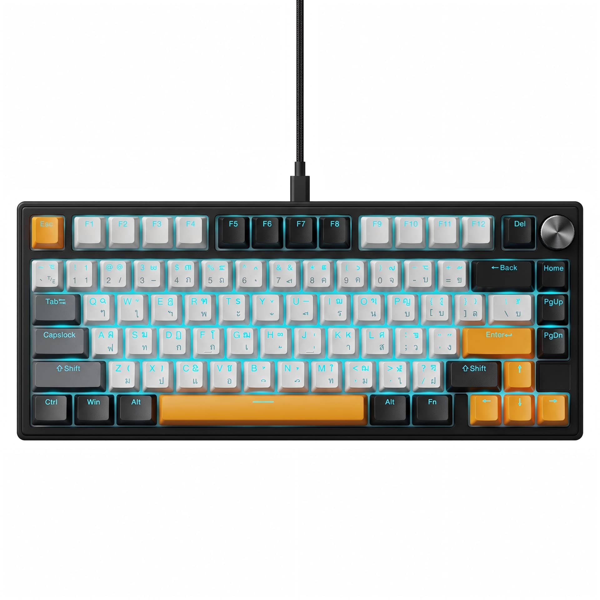 Thai K80 real mechanical gasket structure keyboard wired wireless three-mode game RGB customized mechanical keys