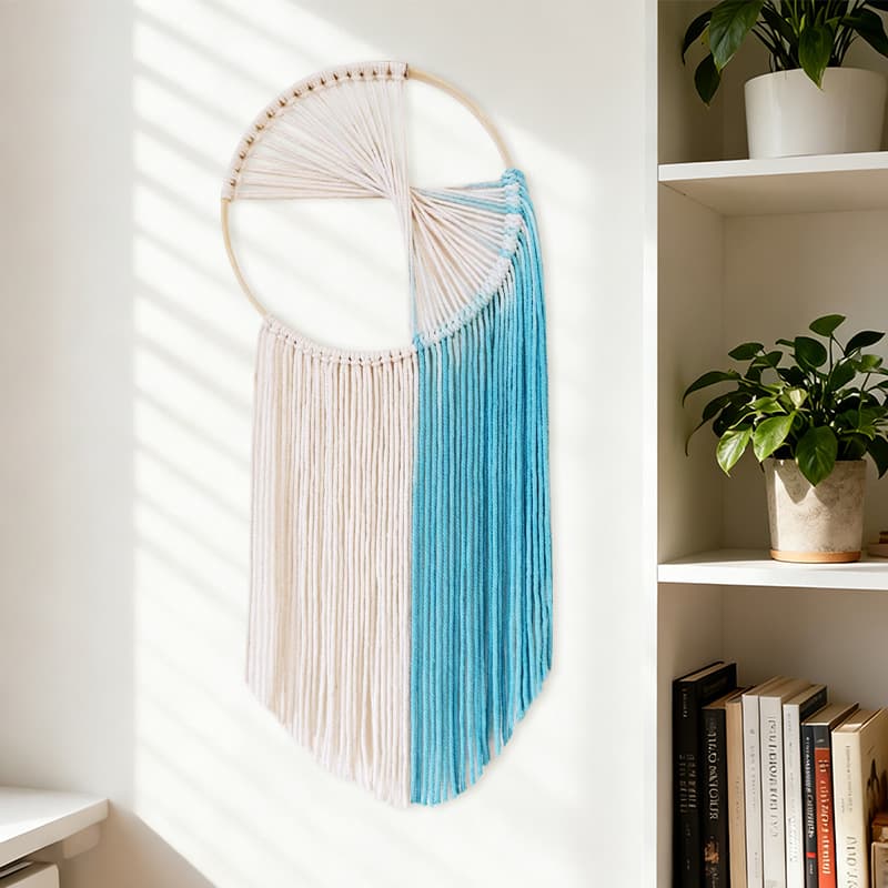 Handwoven Circle Tapestry New Tassel Wall Hanging Bohemian B&B Living Room Decoration Home Furnishing