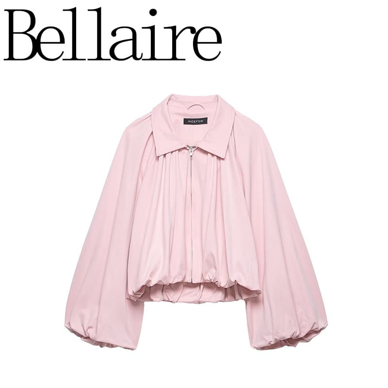 ZA Wholesale for Export, European & American Style French Women's Fashion Versatile Balloon Sleeve Bomber Jacket 4344169