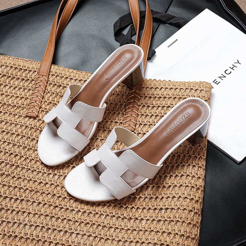 Versatile Flip Flops Wholesale High Heel Sandals Women Chunky Heel Open Toe 2026 New Non-Fatigue Daily 5cm
