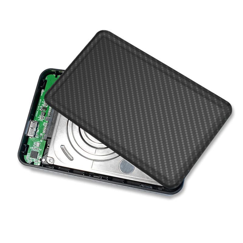 Cross-border carbon fiber SSD portable hard drive, 2.5-inch, suitable for laptops and desktops, 1TB, 500GB, 320GB.