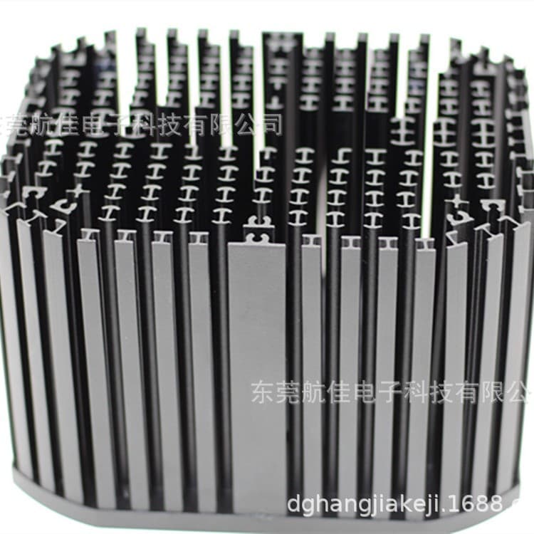 100-200W Projector Light/Stage Light Cold Forged Heat Sink Round Aluminum Profile LED Cold Forged Heat Sink Customization