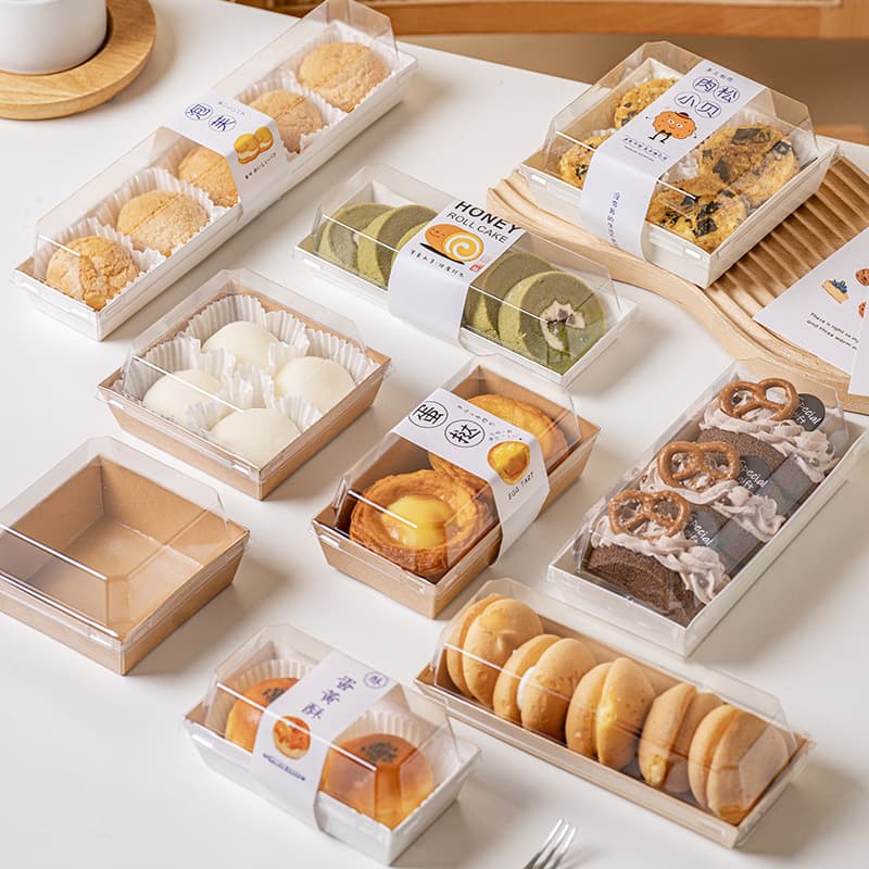 Meatball Cake Roll Towel Roll Snow White Box Three-in-one Packaging Box Cake Baking Packaging