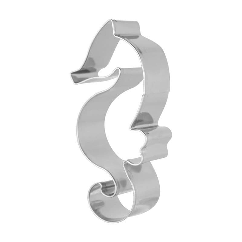 New Stainless Steel Cartoon Seahorse Mousse Ring Cookie Mold Ocean Animal Biscuit Coral Sand Beach Blue Sky Cross-border