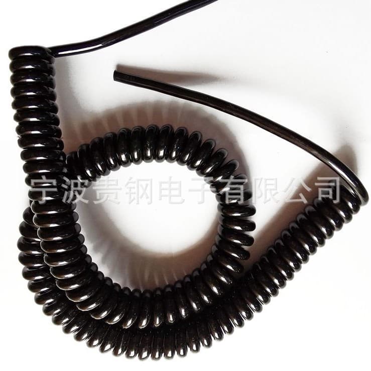 Spring coil manufacturer 2-core 3-core 4-core 5-core to 25-core TPU spring coil and PUR slingshot line