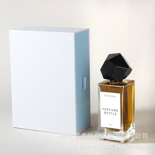 50ml rectangular perfume bottle 100ml transparent glass perfume refill bottle snap-on spray perfume bottle with box