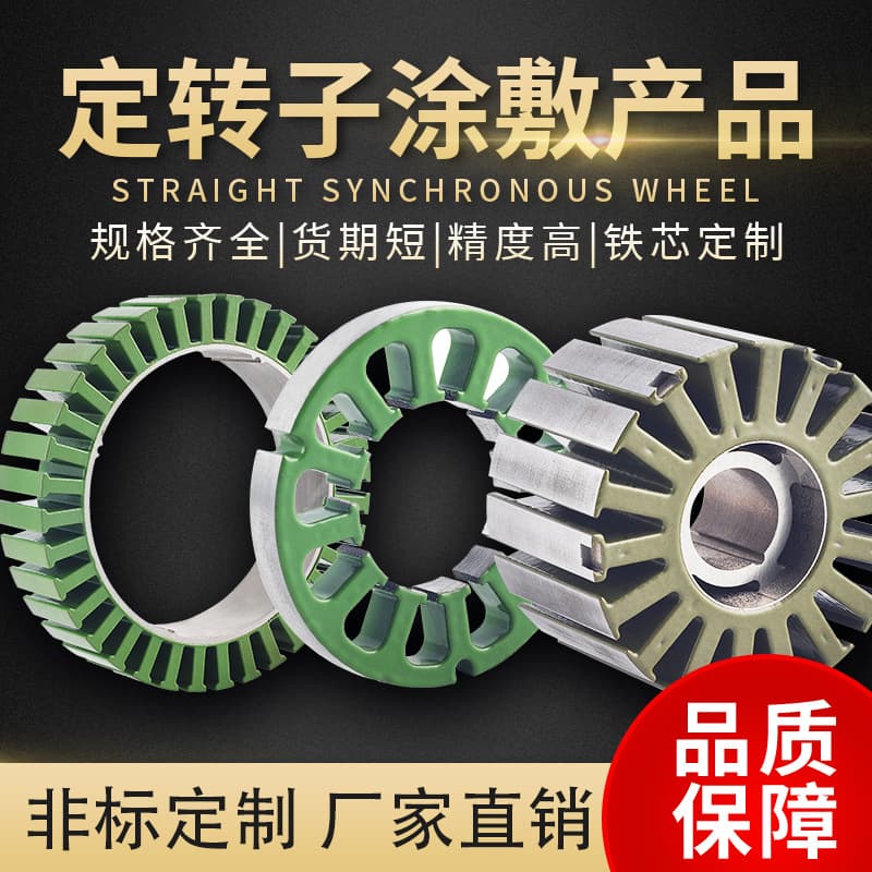 Painted Fixed Rotor, Scooter Sweeper, Household Appliances Fixed Rotor, Power Tool Permanent Magnet Motor Fixed Rotor