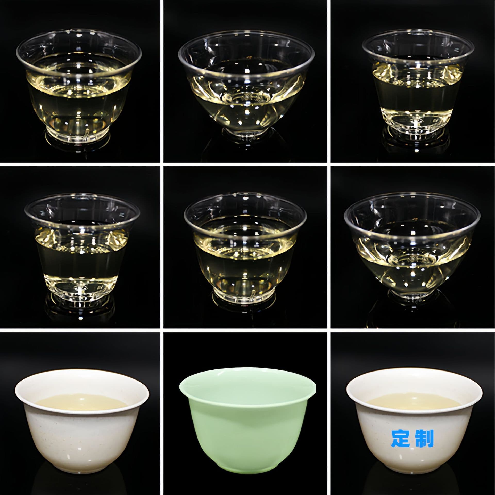 Hard rice husk disposable teacup, small Kung Fu tea cup, thick, heat-resistant, biodegradable.