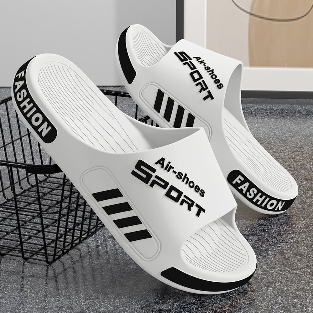 Men's slippers that feel like stepping on shit summer 2025 summer outdoor wear trendy sports and leisure indoor bathing non-slip large size slippers