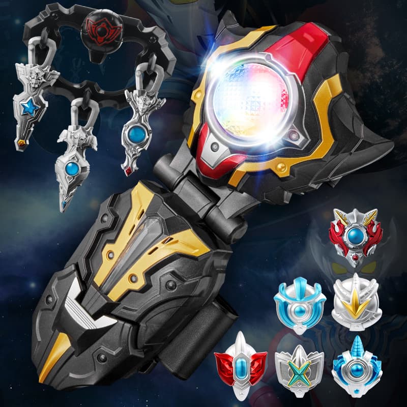 Sparkia Eye Transformation Device Figure Light Ring Decoration Ring Set Induction Boy Toy