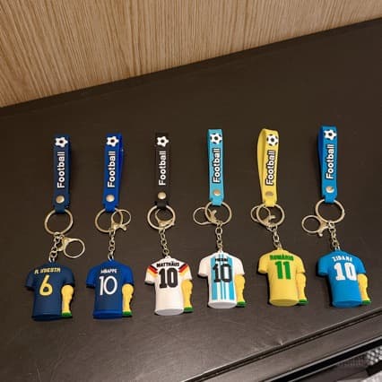Cross-border 2026 Football World Cup Messi Mbappe Cartoon Jersey Keychain Backpack Pendant Small Gift Wholesale