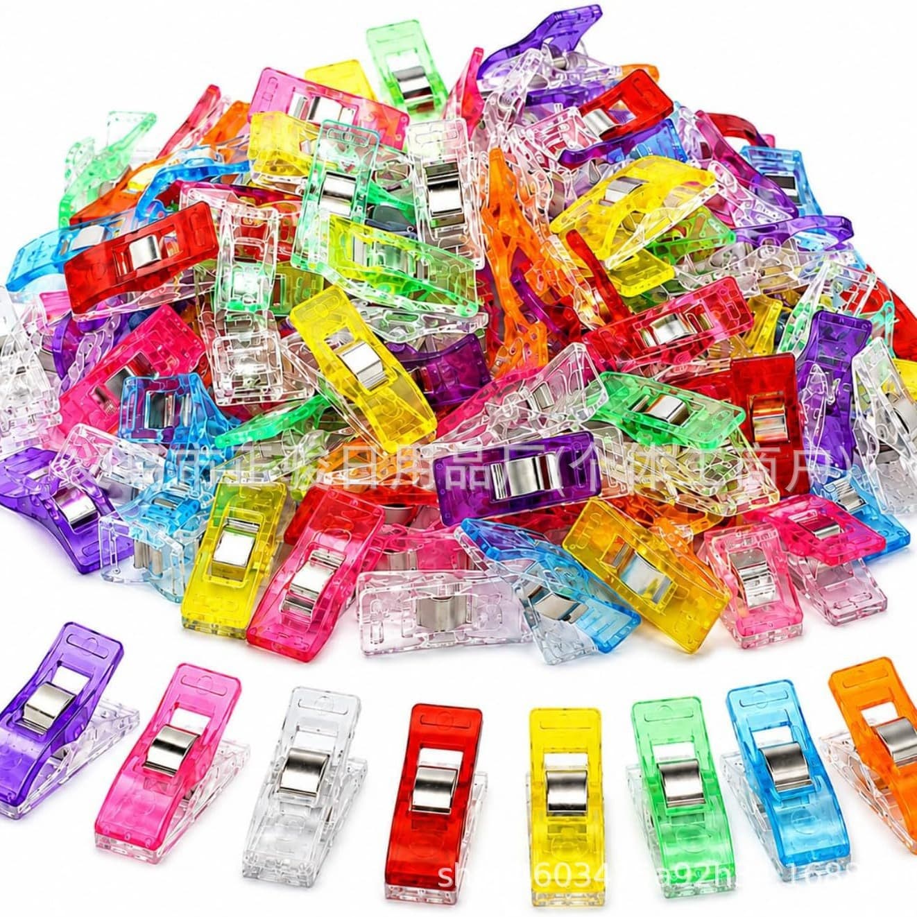 Hot selling sewing positioning clips, colorful hemming clips, ax clips, plastic clips, handmade diy positioning clips, cross-border selling