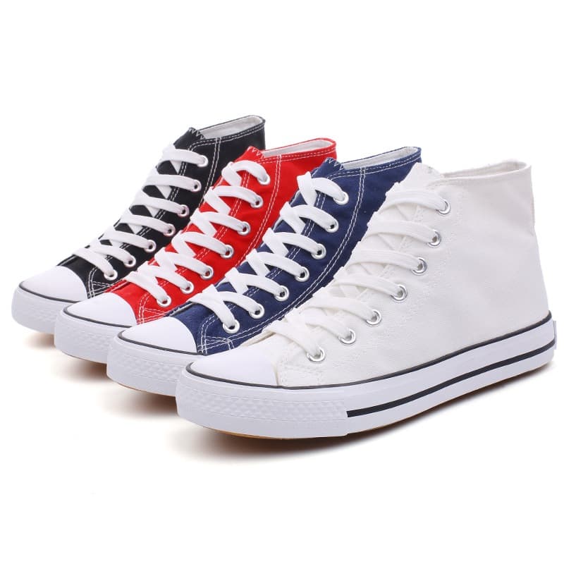 High Top Canvas Shoes Women's Casual Classic Versatile Couple's Shoes Student Shoes Sports Shoes Harajuku Retro Style B01