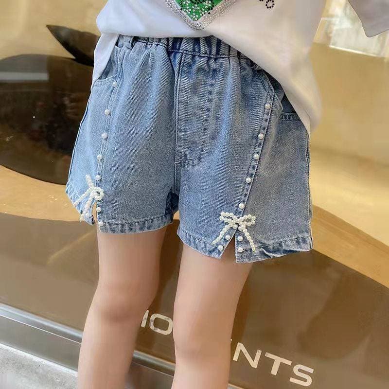 Girls Denim Shorts 2025 Summer Kids Big Kids Thin Loose Fashionable 14 Girls Hot Pants