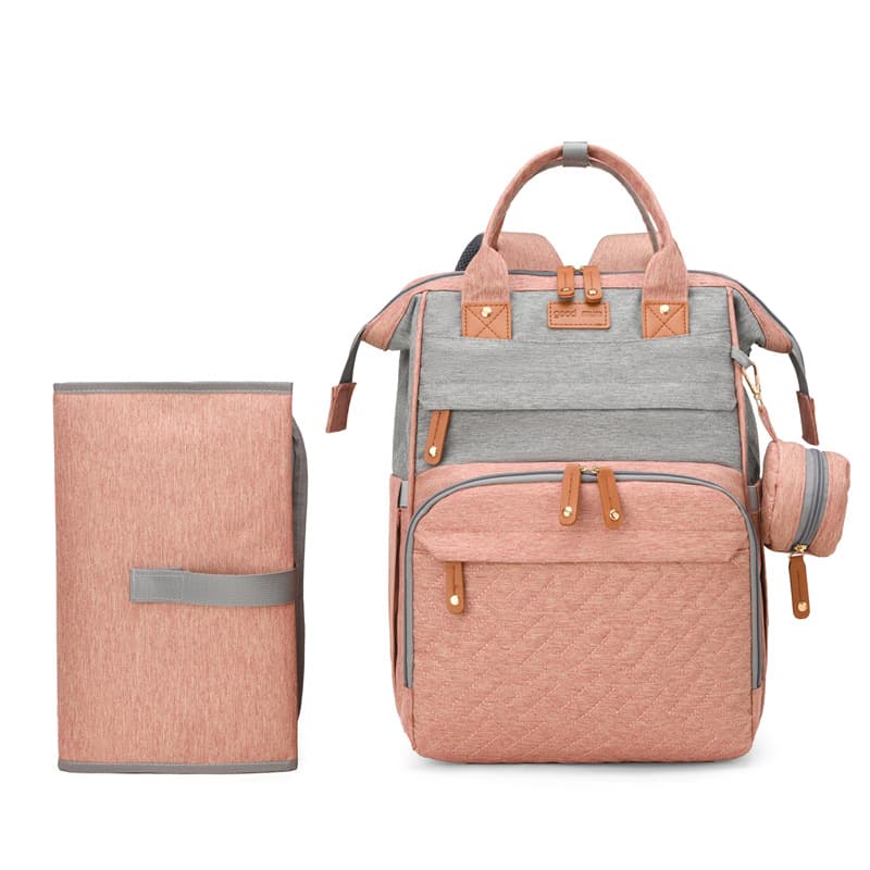 New Lockable Diaper Bag with Changing Pad, Large Capacity Fashionable Backpack for Moms