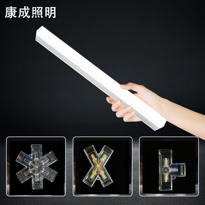Kangcheng Lighting LED honeycomb light gym barber shop workstation light splicing hexagonal light V-connected Y-connected L-connected accessories