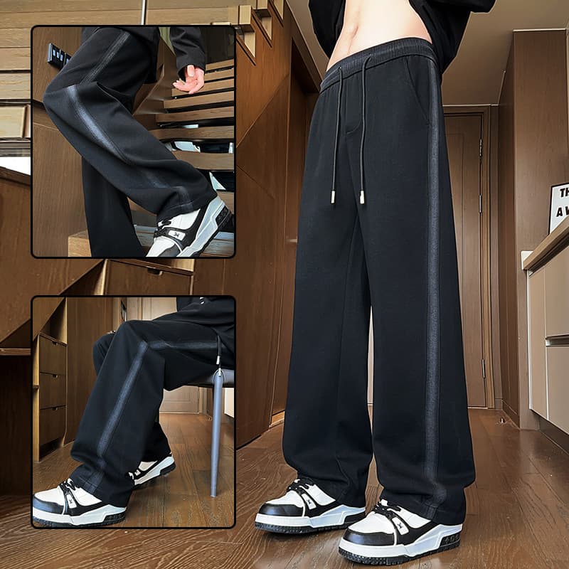 Spring/Autumn Casual Pants for Boys Age 12, Middle and High School Students, Straight Leg Long Pants, Teenager Sweatpants