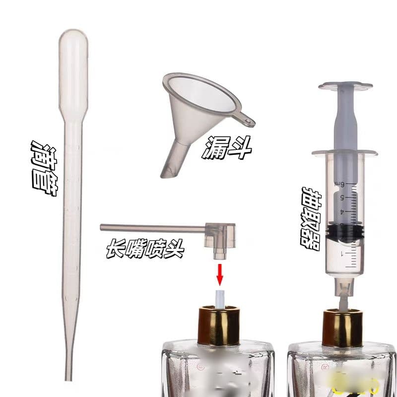 Perfume Refill 4-Piece Set, Perfume Extraction and Refill Tool, Cosmetic Filling Kit
