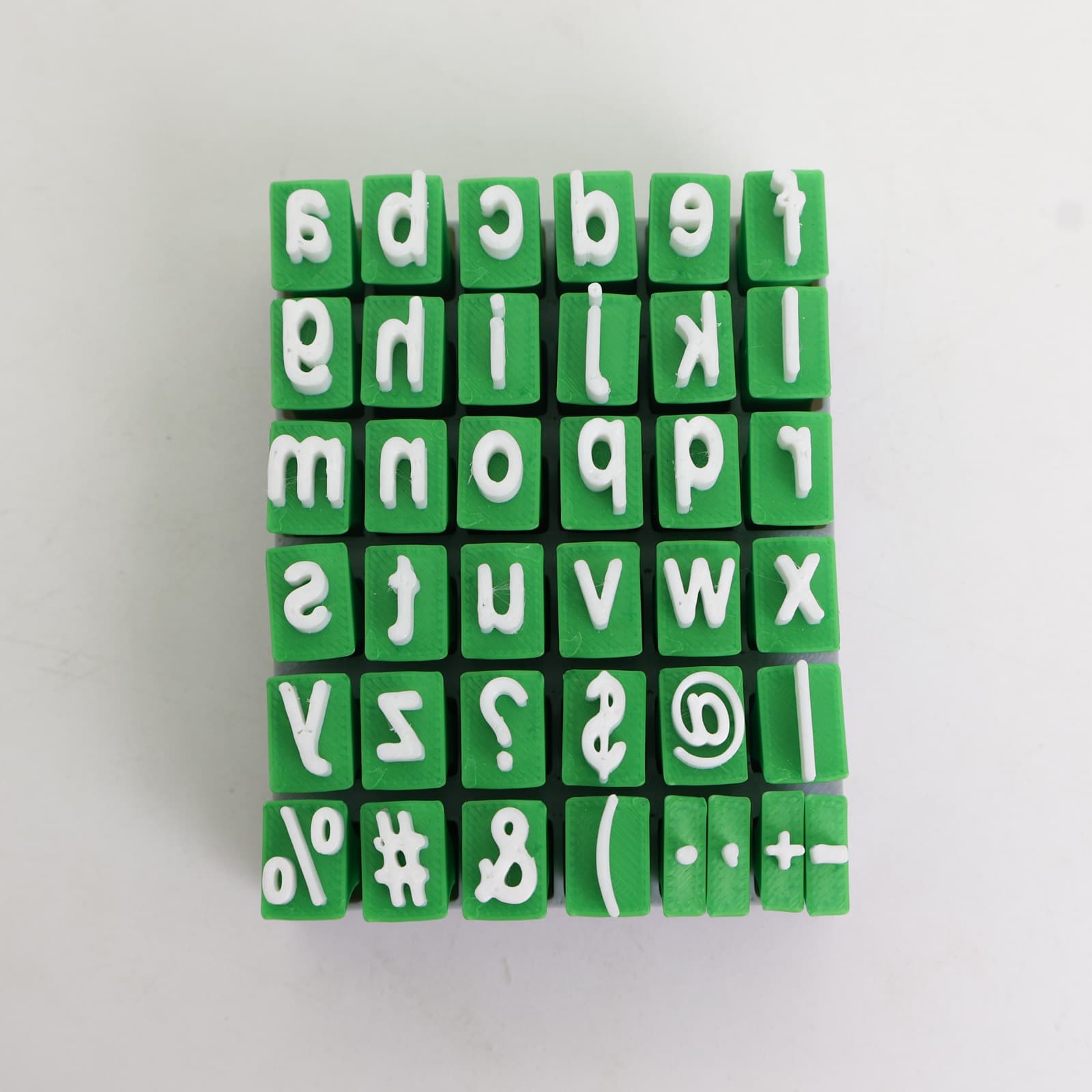 GF Cross-border New Alphabet Clay Seal Uppercase and Lowercase Letter Clay Stamp Set