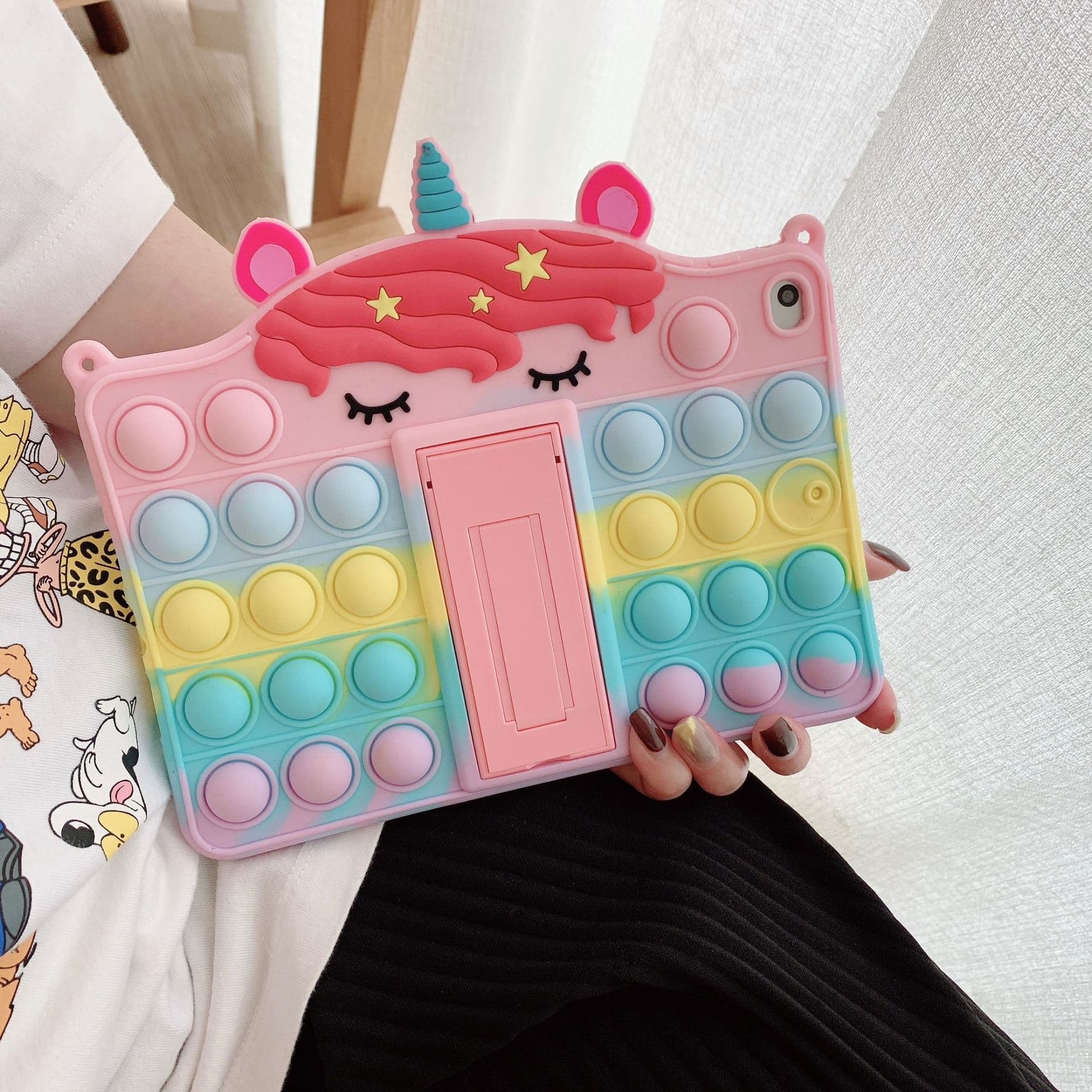Horizontal unicorn suitable for Apple mini6ipad10.9 10.2 Samsung A8 tablet T500/295/220D8