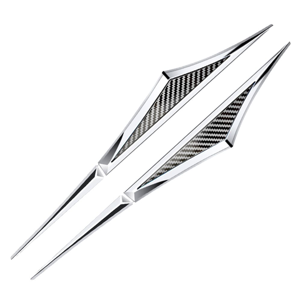 Car blade fender side label decorative sticker car label stainless steel metal modified fender two decorative car stickers