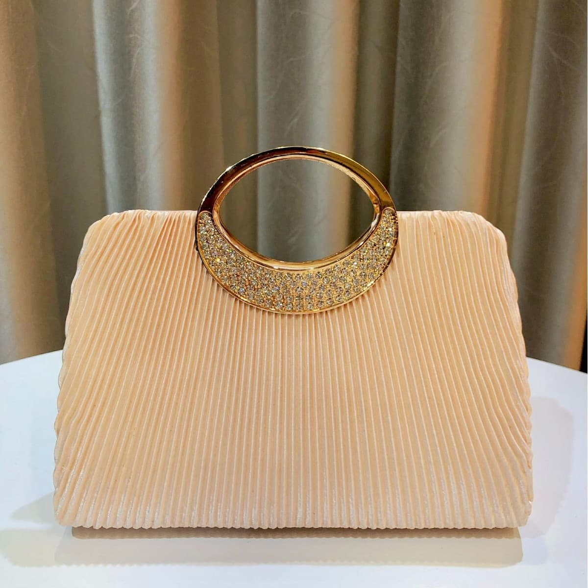 New Cross-Border Dinner Bag Pleated Satchel Banquet Bag Romantic Wedding Bag Evening Bag Dress Bag Party Bag Clutch