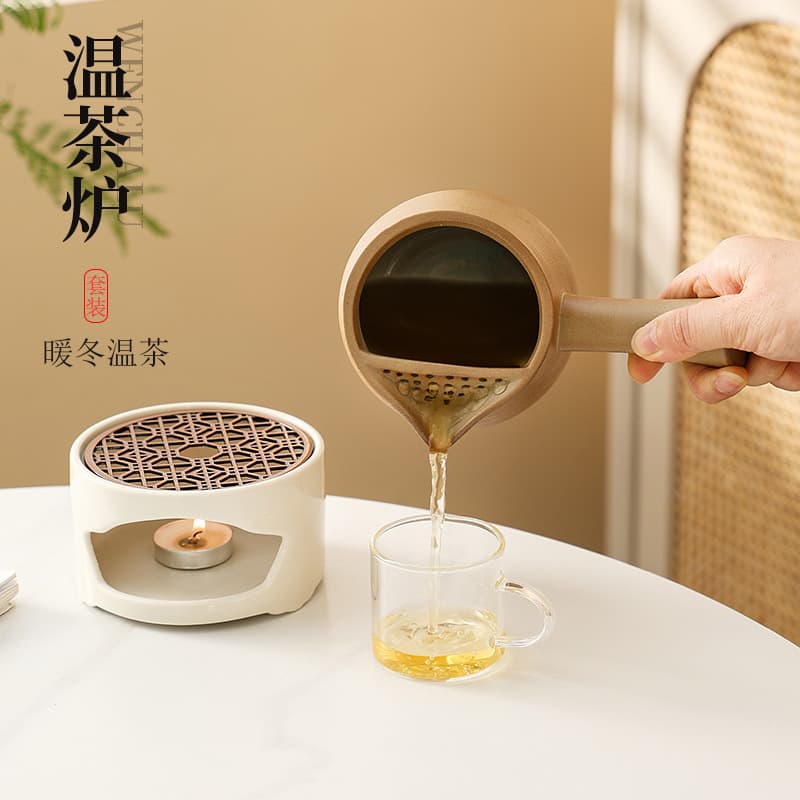 Coarse Ceramic Tea Pot, Japanese-style Handmade Retro Tea Warmer, Health-focused Carrying Pot for Indoor Home Use, New Model
