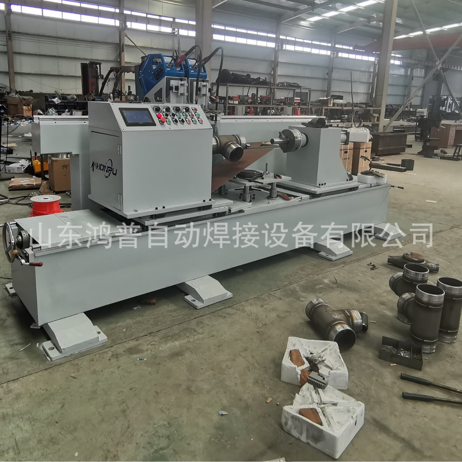 Carbon Steel Straight Pipe Flange Welding Equipment, Automatic Circular Seam Welding for Stainless Steel Pipes, Flange Welding Machine