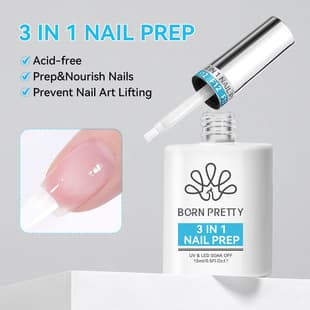 BORN PRETTY Nail Art Special Primer 3-in-1 Nail Anti-lift Agent Dehydrator Balance Liquid Nail Care Oil