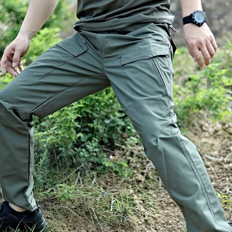 AliExpress 2026 Summer Men's New Military Fan Versatile Sports Pants Outdoor Solid Color Loose Cargo Trousers Wholesale