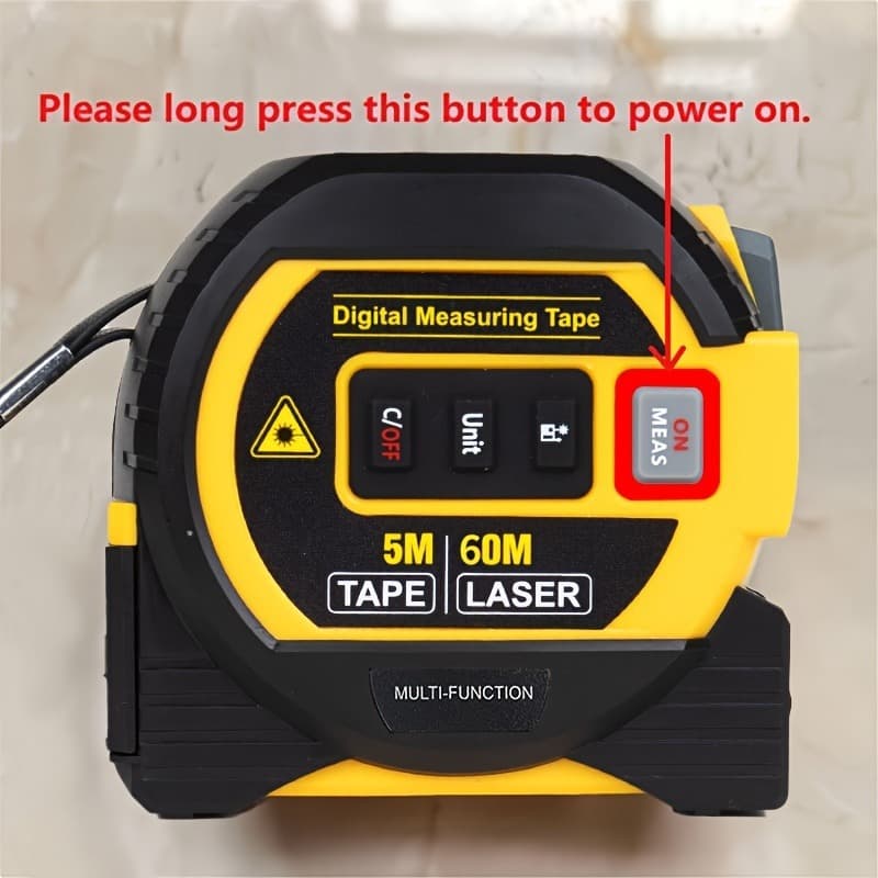 Remote Measuring Tape Laser Measure Tape 3-in-1 Laser Tape Measure 5m Steel Tape 40/60m