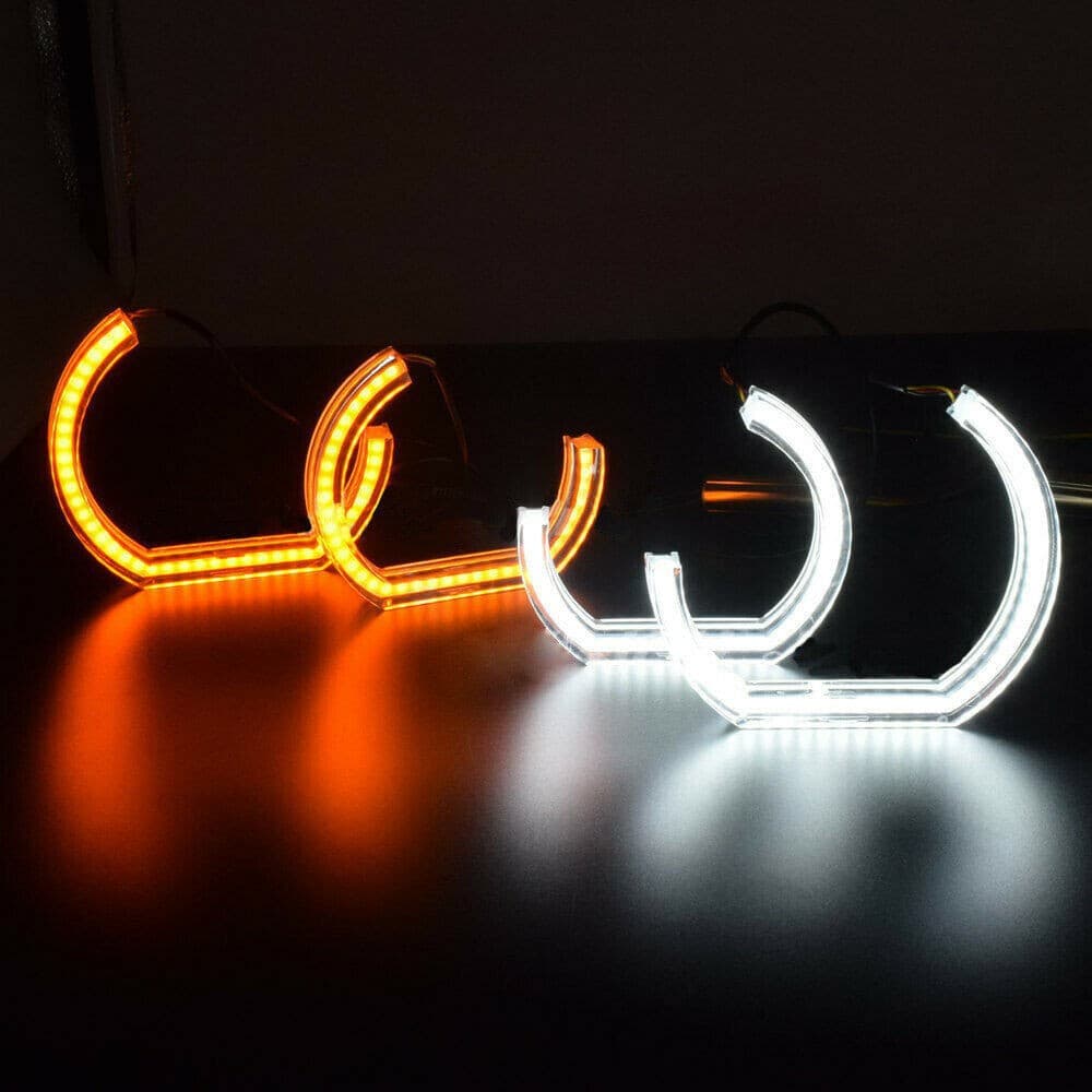 Hot Selling Car Universal U-Shaped Angel Eye 120158146 Suitable for E46 Crystal Acrylic Daytime Running Light White Yellow Light