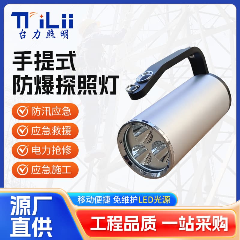 RJW7102A/LT Handheld Explosion-proof Searchlight; RJW7101 Rechargeable 9W Ultra-Bright Intensive Flashlight