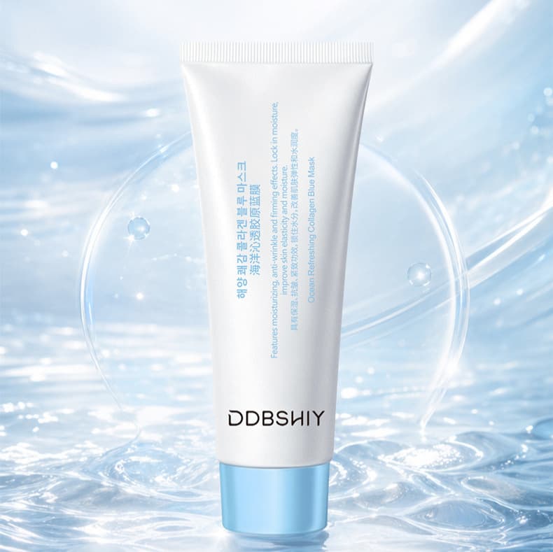 Official Authentic Ocean Collagen Blue Film Collagen Mask Anti-Wrinkle Firming Hydrating Mask Wholesale