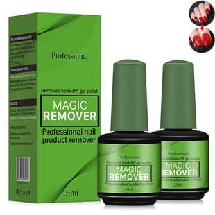 Cross-Border Bestseller New 15ml Quick Nail Polish Remover Gel, Removes Polish in 2 Minutes, Non-Damaging Nail Remover