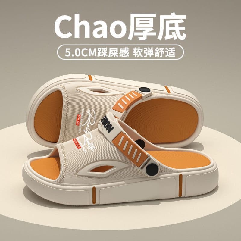 Men's Sandals Summer 2026 New Trend Non-Odor Casual Sports Driving Beach Shoes Men's Slippers