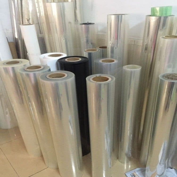 Highly transparent pet polyester polyester film PET film polyester film PVC hard film high temperature insulation hard film PC film