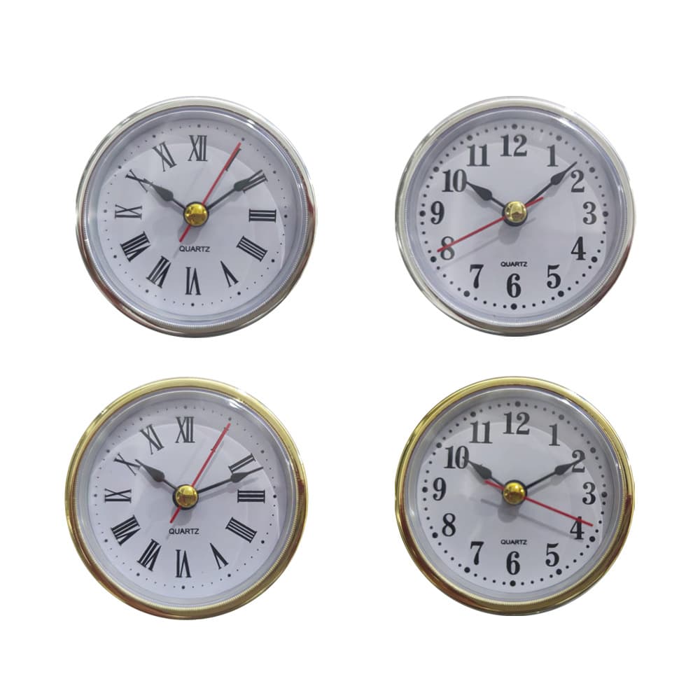 Factory Direct 65mm Craft Clock Head Clock Insert Clock Parts Vintage Clock Insert Antique Decorative Clock