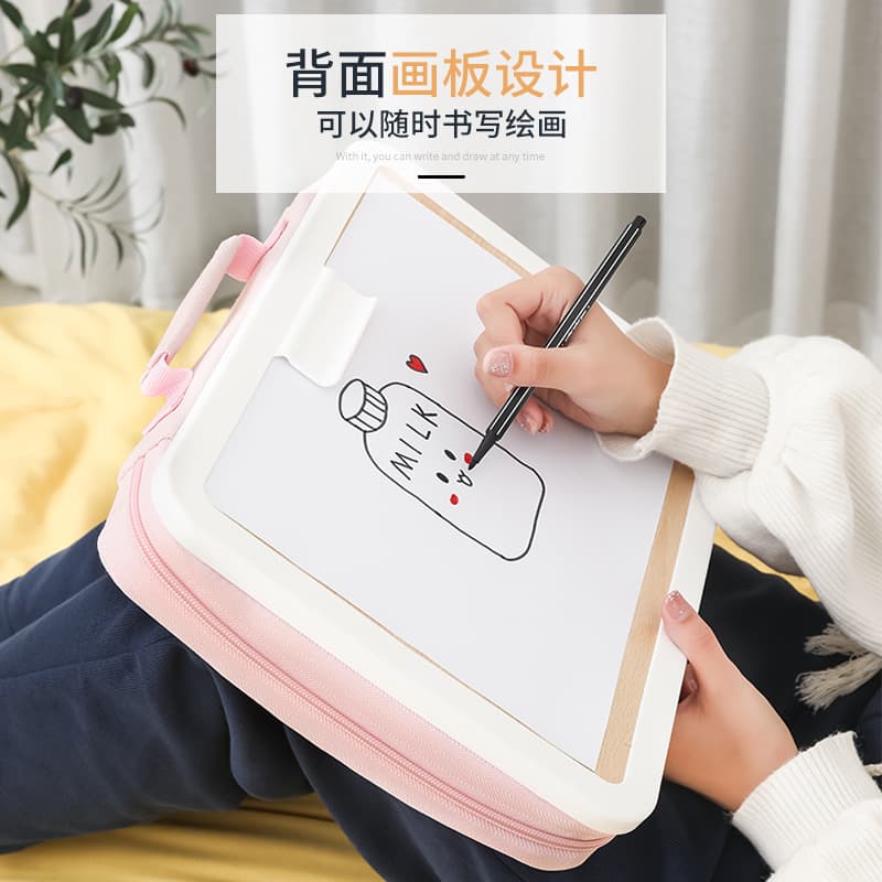 Children's travel backpack, drawing board, sketching board, handbag, shoulder bag, portable tote bag