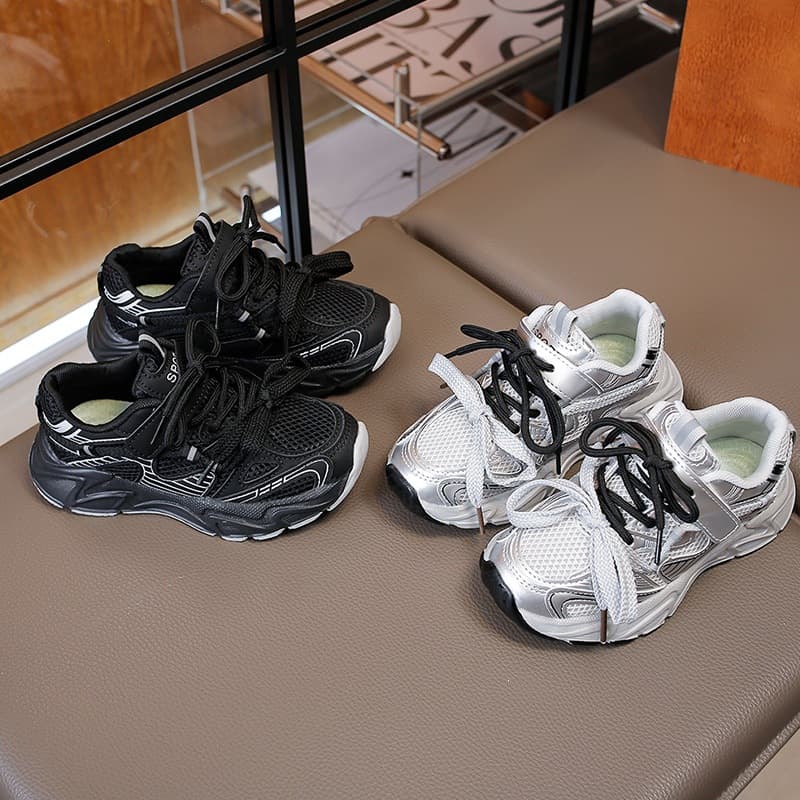 Girls Shoes 2026 New Spring Autumn Boys Shoes Sneakers Spring Summer Children Chunky Shoes Baby Mesh Shoes Big Kids