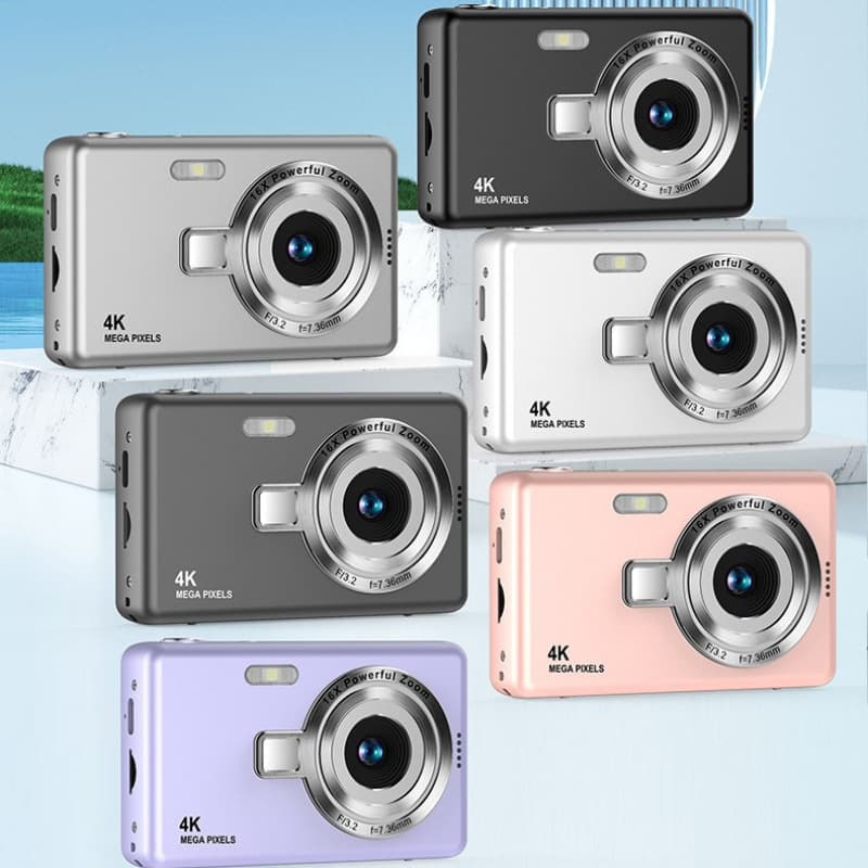 Cross-border CCD HD 4K Pixel Digital Camera Student Entry-level Mini Card Camera Home Shooting Camera