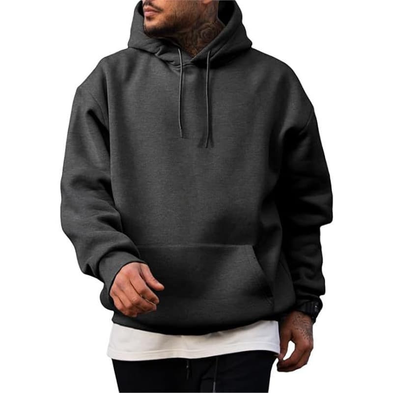 Men's 2025 Premium Japan Hoodie American Street Style Solid Color Hoodie Men's Set Hooded Sweatshirt Spring Autumn